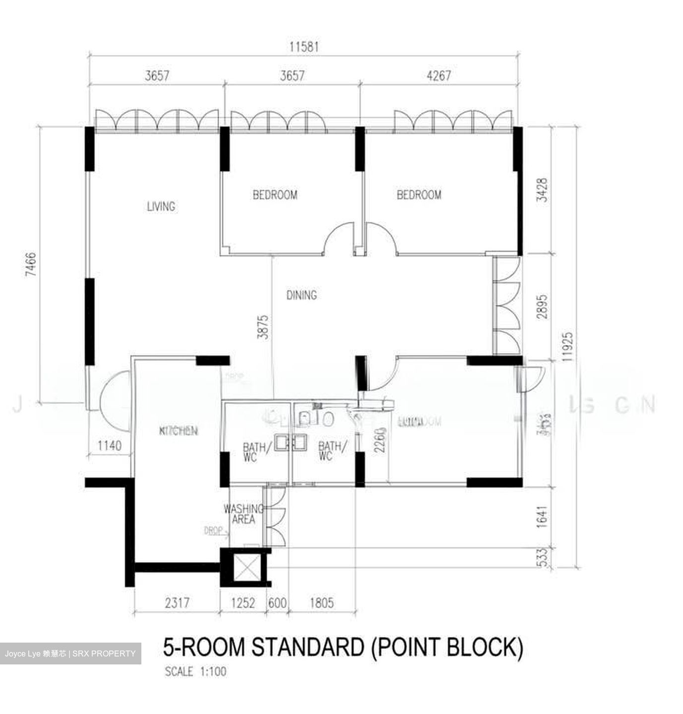 Blk 12 Golden Beach Vista (Kallang/Whampoa), HDB 5 Rooms #596500191